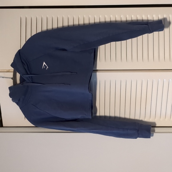 Gymshark Tops - Gymshark Cropped Hoodie - size extra small, blue
